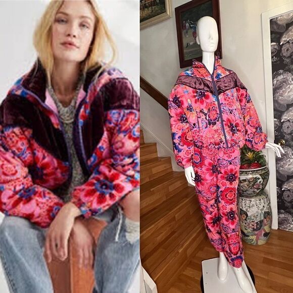 New Free People Sun Valley Bomber Jacket and pants - Picture 1 of 8